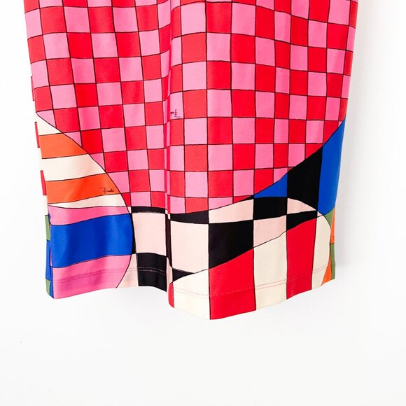 Emilio Pucci Giardino Print Long Dress Maxi Stretch-jersey - Picture 4 of 16